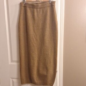 H&M Classic Brown Pencil Sweater Skirt